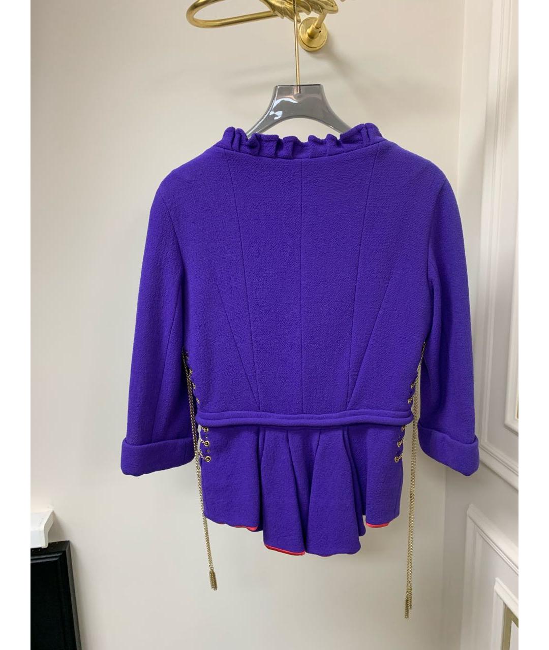 LOUIS VUITTON PRE-OWNED Фиолетовый жакет/пиджак, фото 6