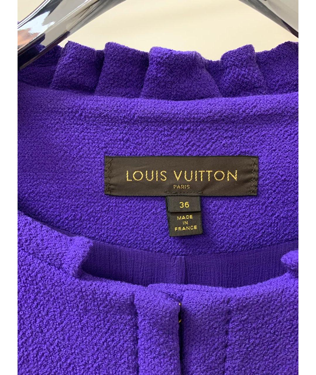 LOUIS VUITTON PRE-OWNED Фиолетовый жакет/пиджак, фото 4