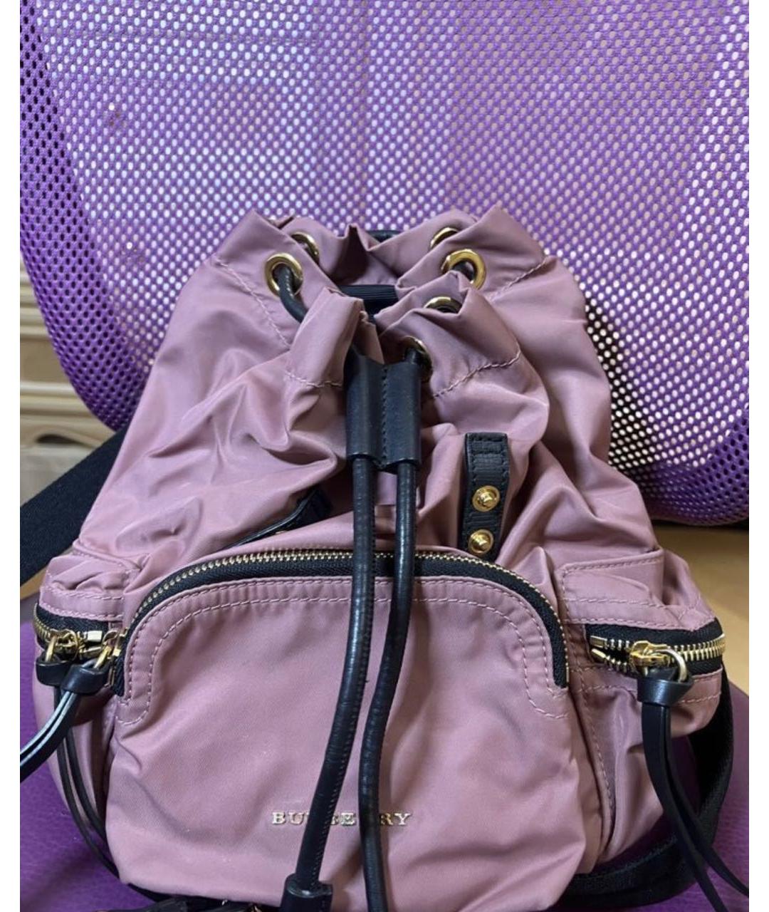 BURBERRY Розовый рюкзак, фото 5