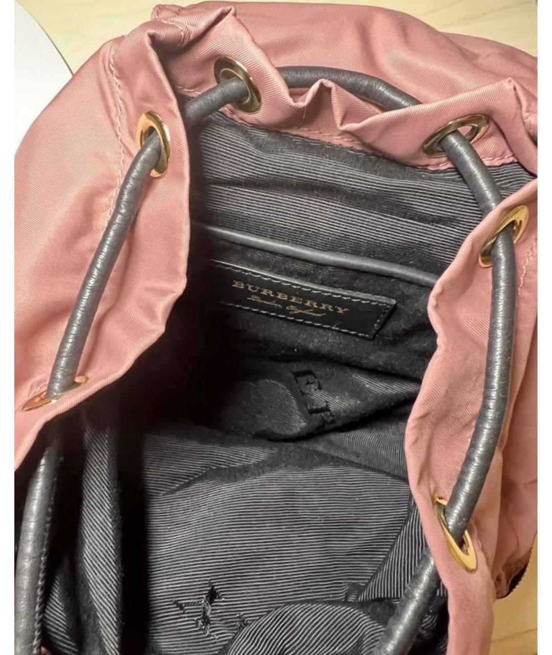 BURBERRY Розовый рюкзак, фото 6