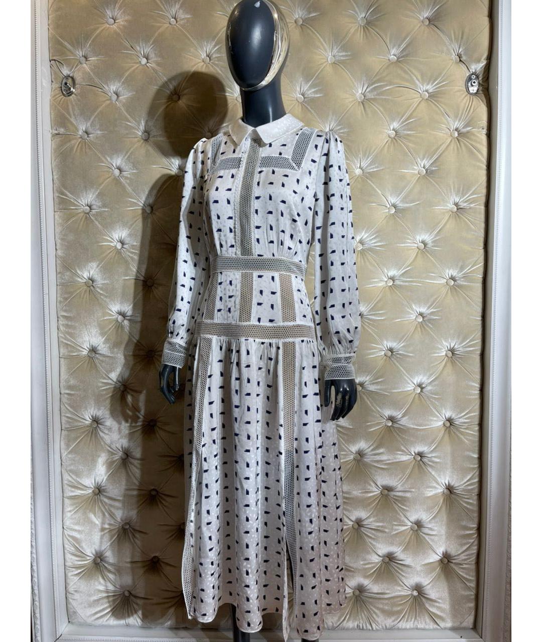 SELF-PORTRAIT Белое повседневное платье, фото 3