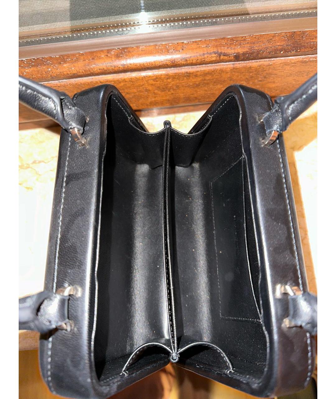 SIMONE ROCHA Черная кожаная сумка с короткими ручками, фото 4