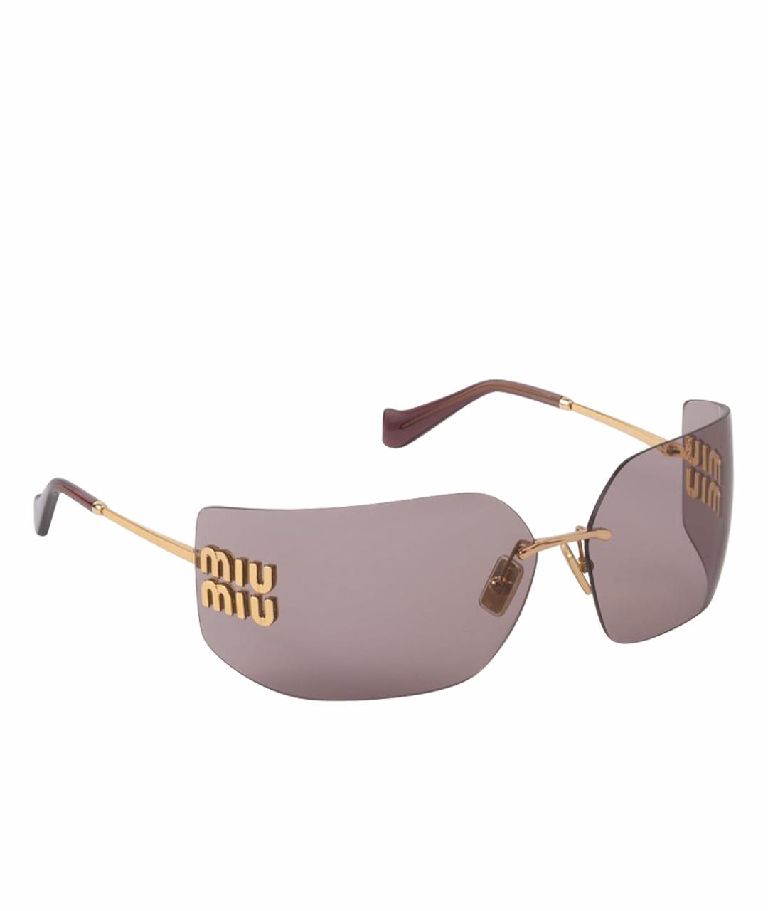 MIU MIU Розовые солнцезащитные очки, фото 1