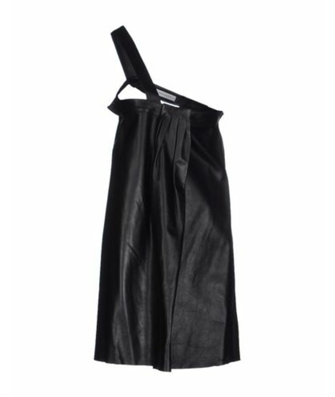 PIERRE BALMAIN Черное кожаное коктейльное платье, фото 1
