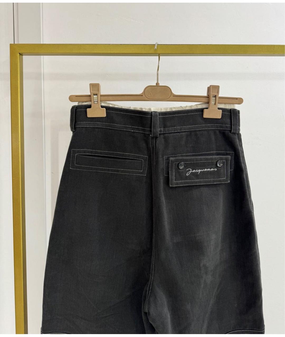 JACQUEMUS Черные прямые джинсы, фото 2