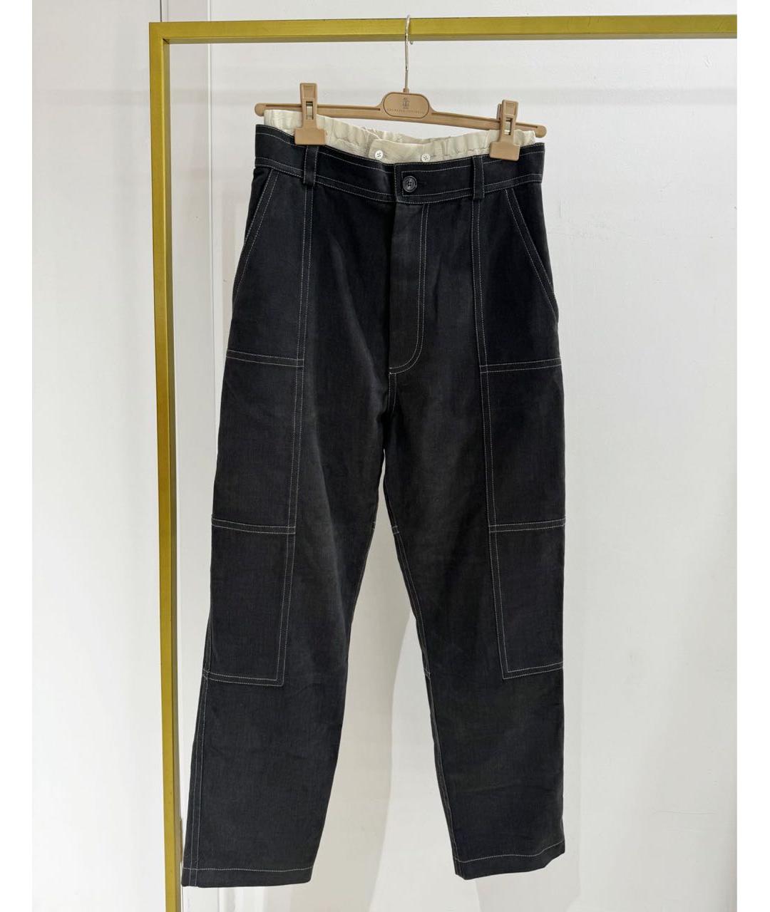 JACQUEMUS Черные прямые джинсы, фото 3