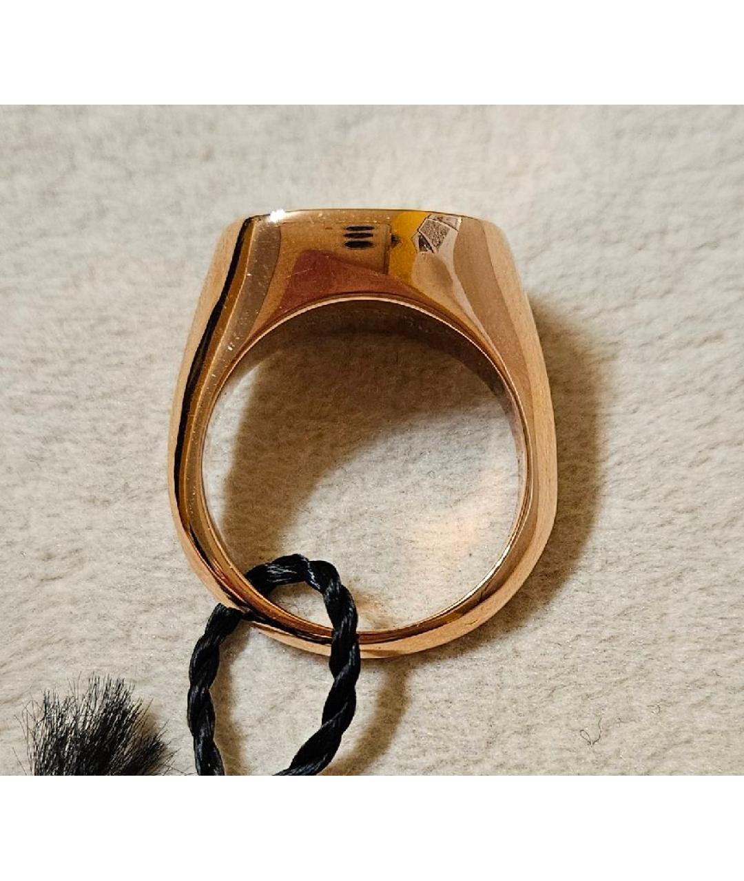 JIL SANDER Золотое латунное кольцо, фото 9