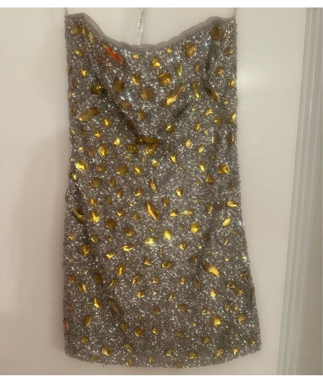 SHERRI HILL Серебряное вечернее платье, фото 8