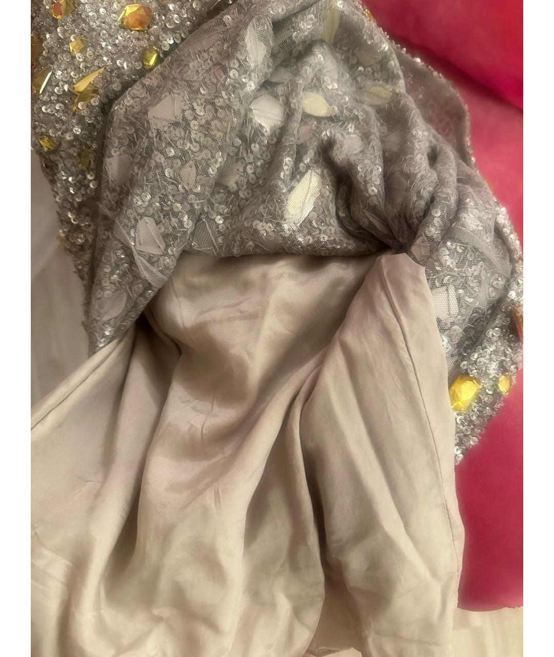 SHERRI HILL Серебряное вечернее платье, фото 4