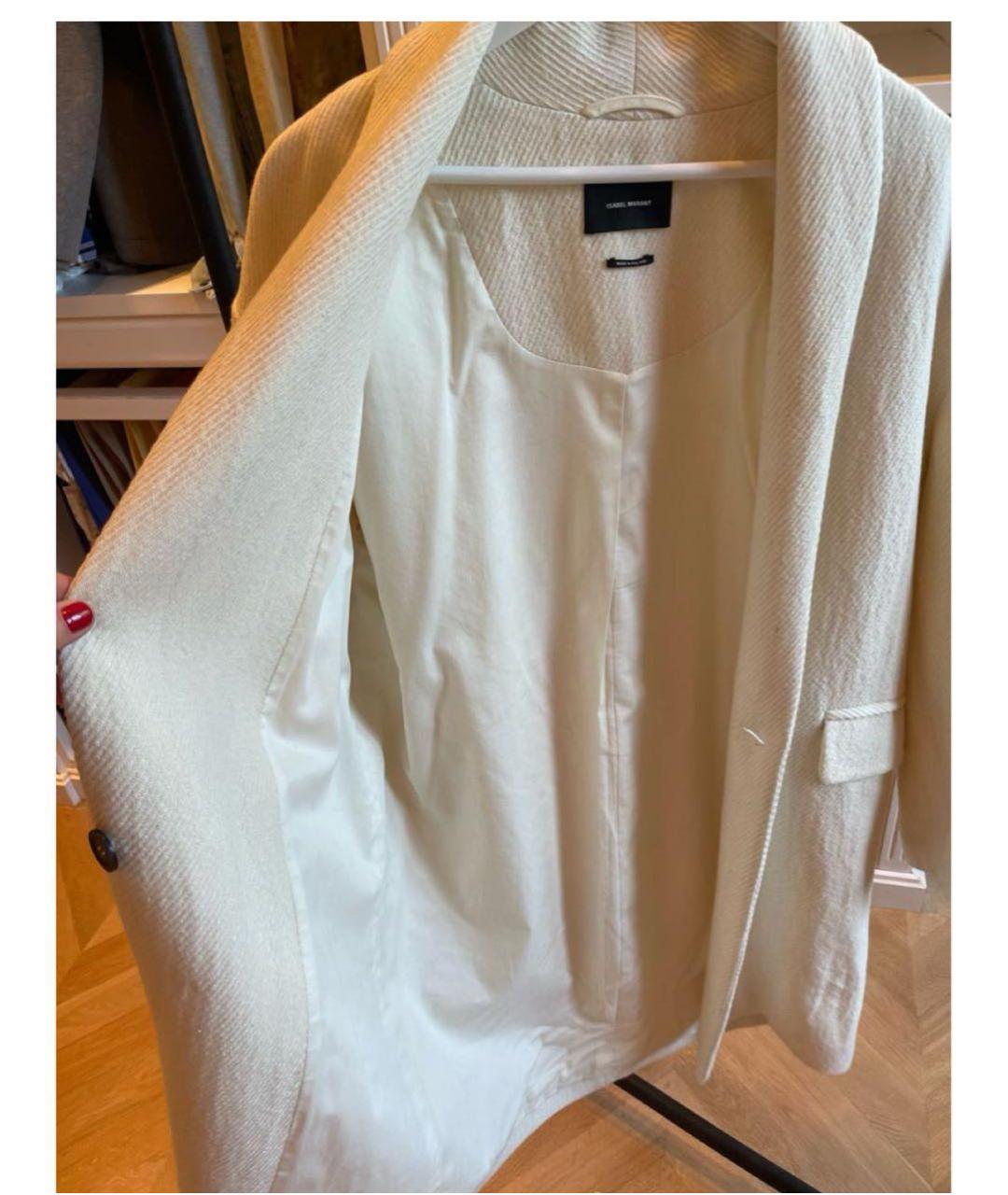 ISABEL MARANT Белое пальто, фото 4
