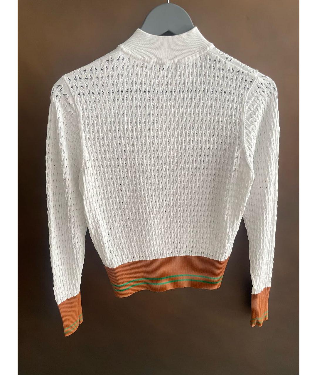 SANDRO Белый вискозный джемпер / свитер, фото 2