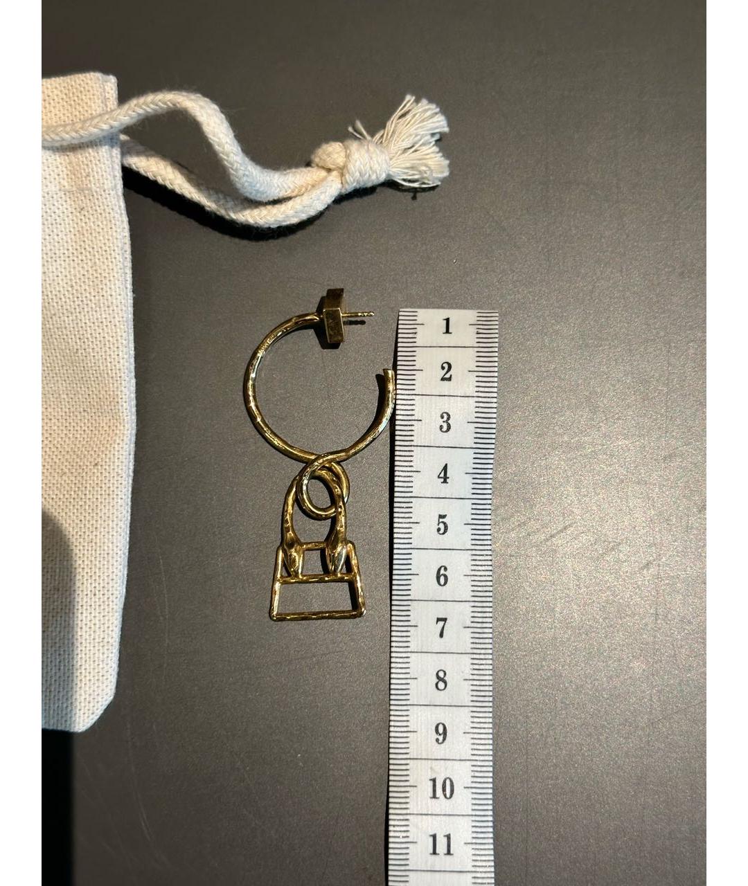 JACQUEMUS Золотые серьги, фото 3