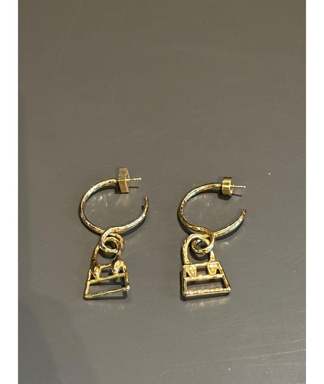 JACQUEMUS Золотые серьги, фото 4
