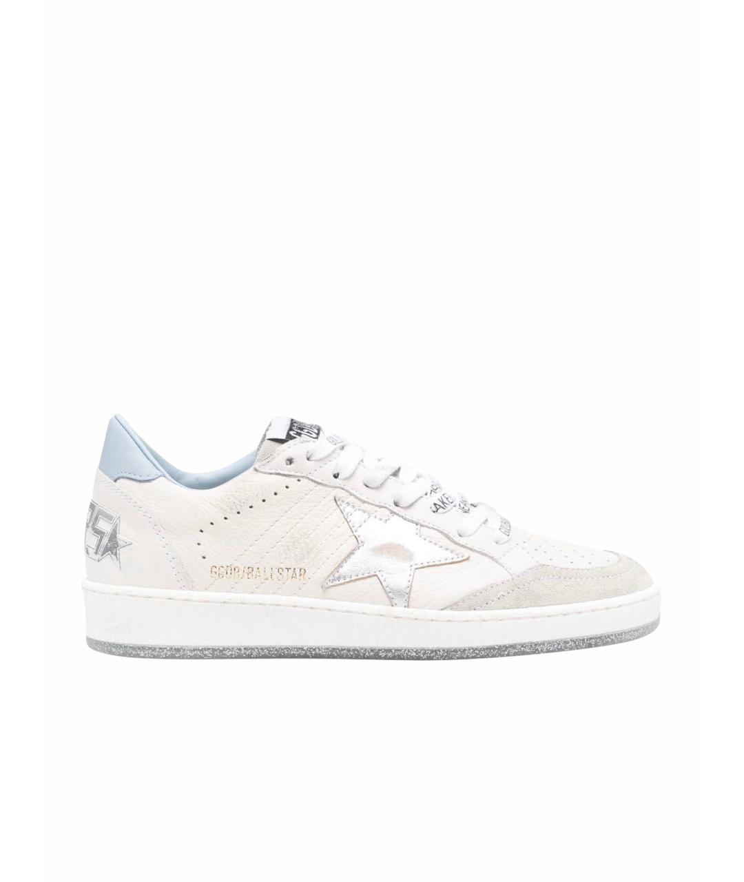 GOLDEN GOOSE DELUXE BRAND Белые кожаные кеды, фото 1