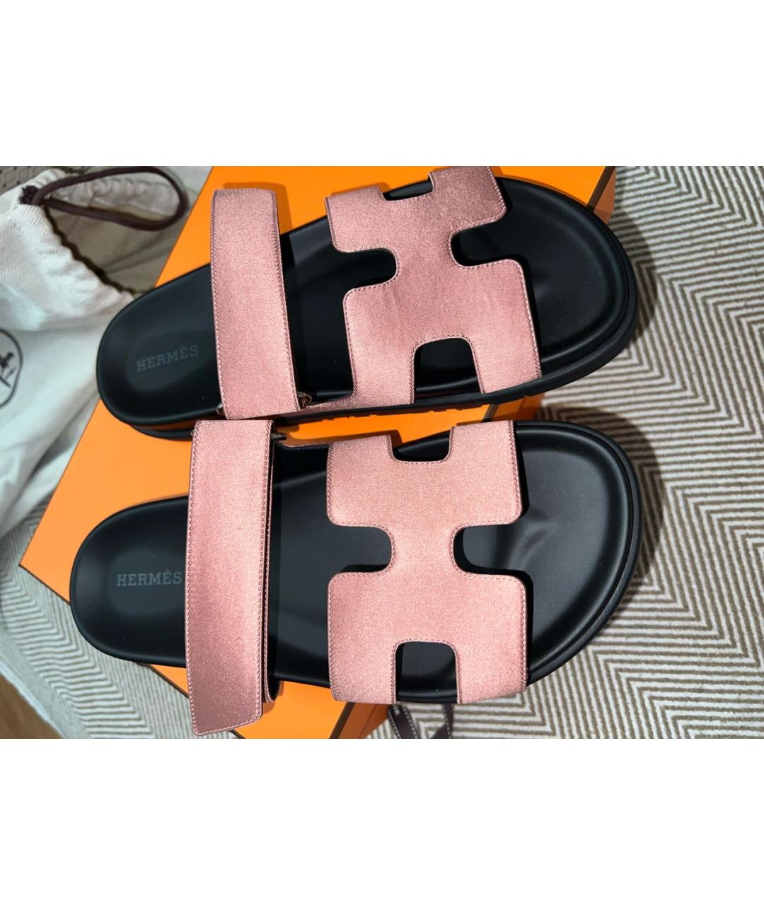 HERMES PRE-OWNED Розовые сандалии, фото 3