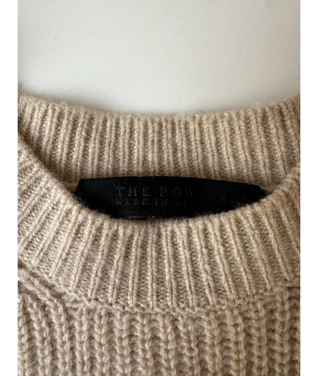 THE ROW Бежевый шерстяной джемпер / свитер, фото 5
