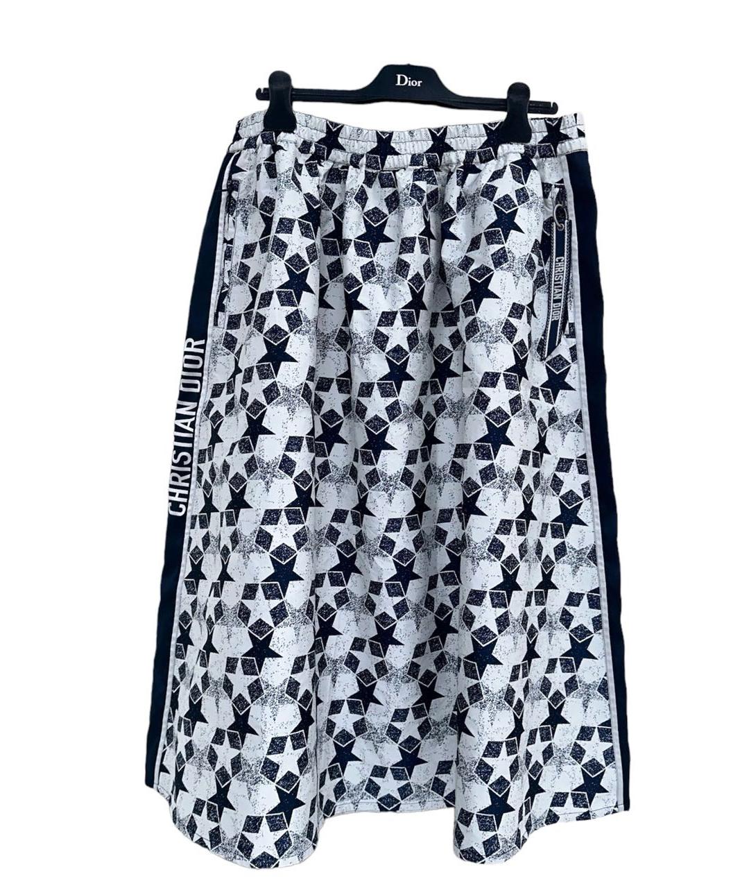CHRISTIAN DIOR PRE-OWNED Синяя полиэстеровая юбка миди, фото 5