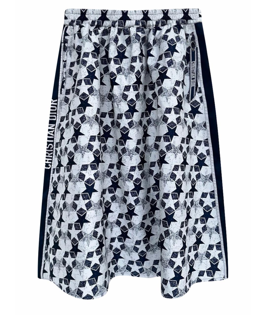 CHRISTIAN DIOR PRE-OWNED Синяя полиэстеровая юбка миди, фото 1