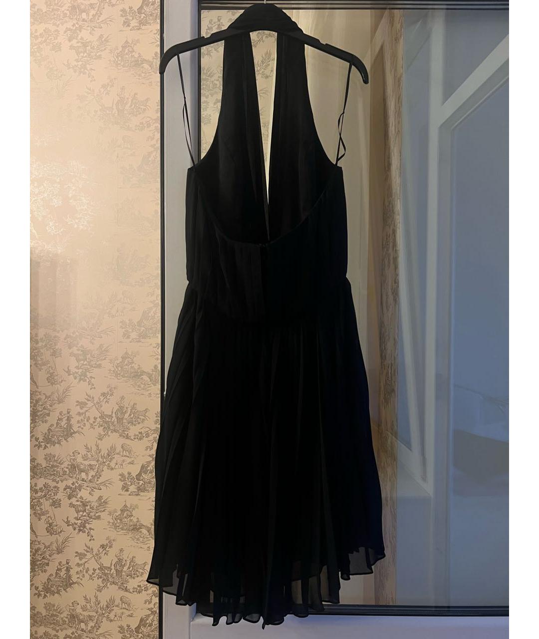 HALSTON HERITAGE Черное полиэстеровое коктейльное платье, фото 5