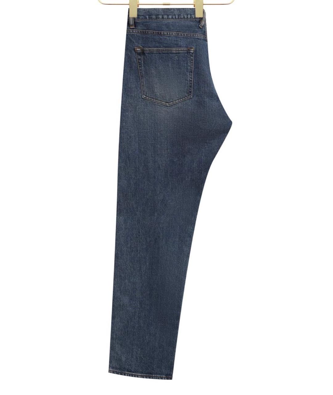GIORGIO ARMANI Синие хлопковые джинсы скинни, фото 2