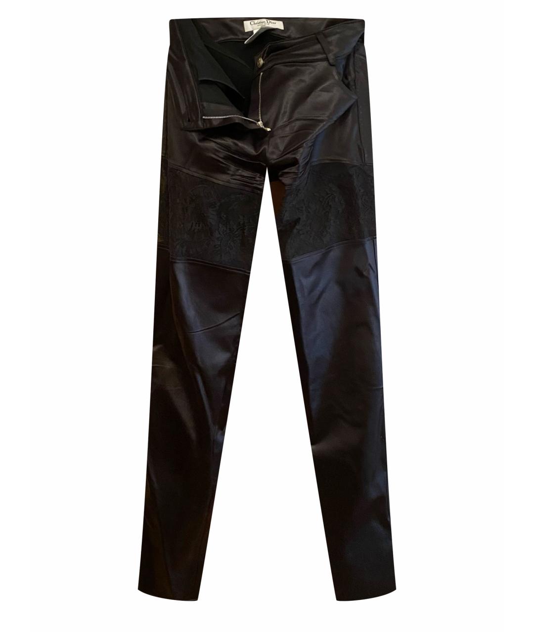 CHRISTIAN DIOR PRE-OWNED Черные полиамидовые прямые брюки, фото 1