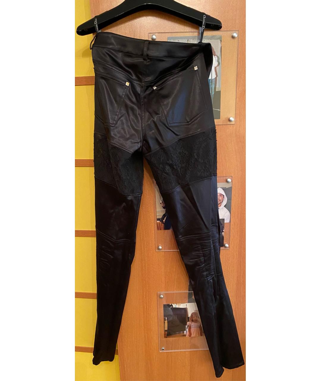 CHRISTIAN DIOR PRE-OWNED Черные полиамидовые прямые брюки, фото 2