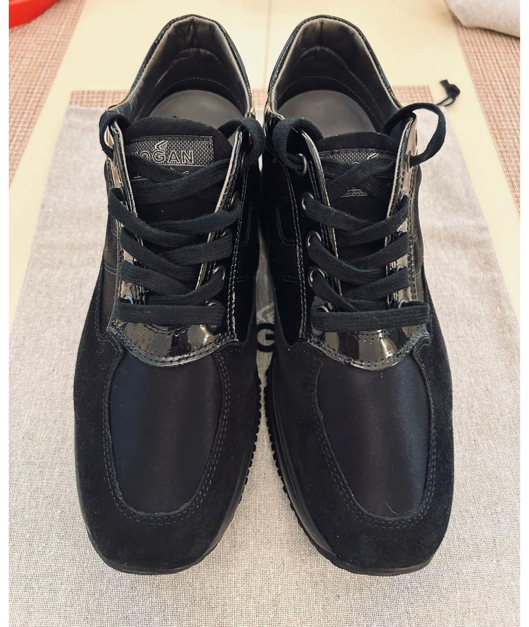 HOGAN Черные замшевые кроссовки, фото 2