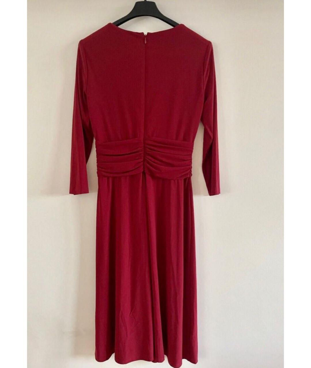RALPH LAUREN Красное полиамидовое повседневное платье, фото 2