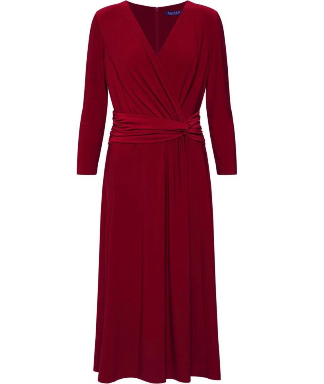 RALPH LAUREN Красное полиамидовое повседневное платье, фото 1