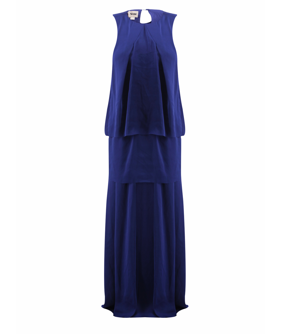 ACNE STUDIOS Синее шелковое повседневное платье, фото 1
