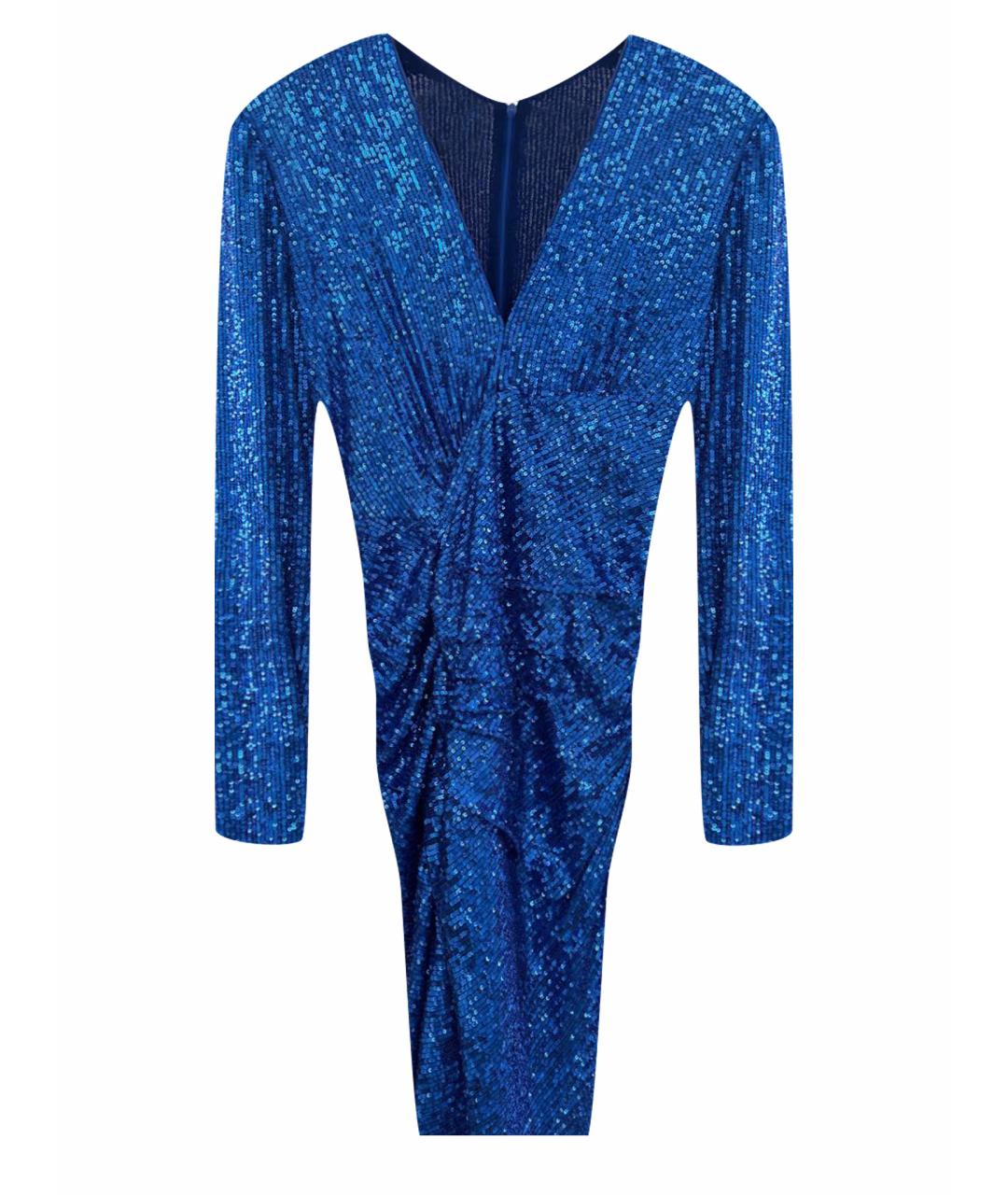 PINKO Синее полиэстеровое вечернее платье, фото 1