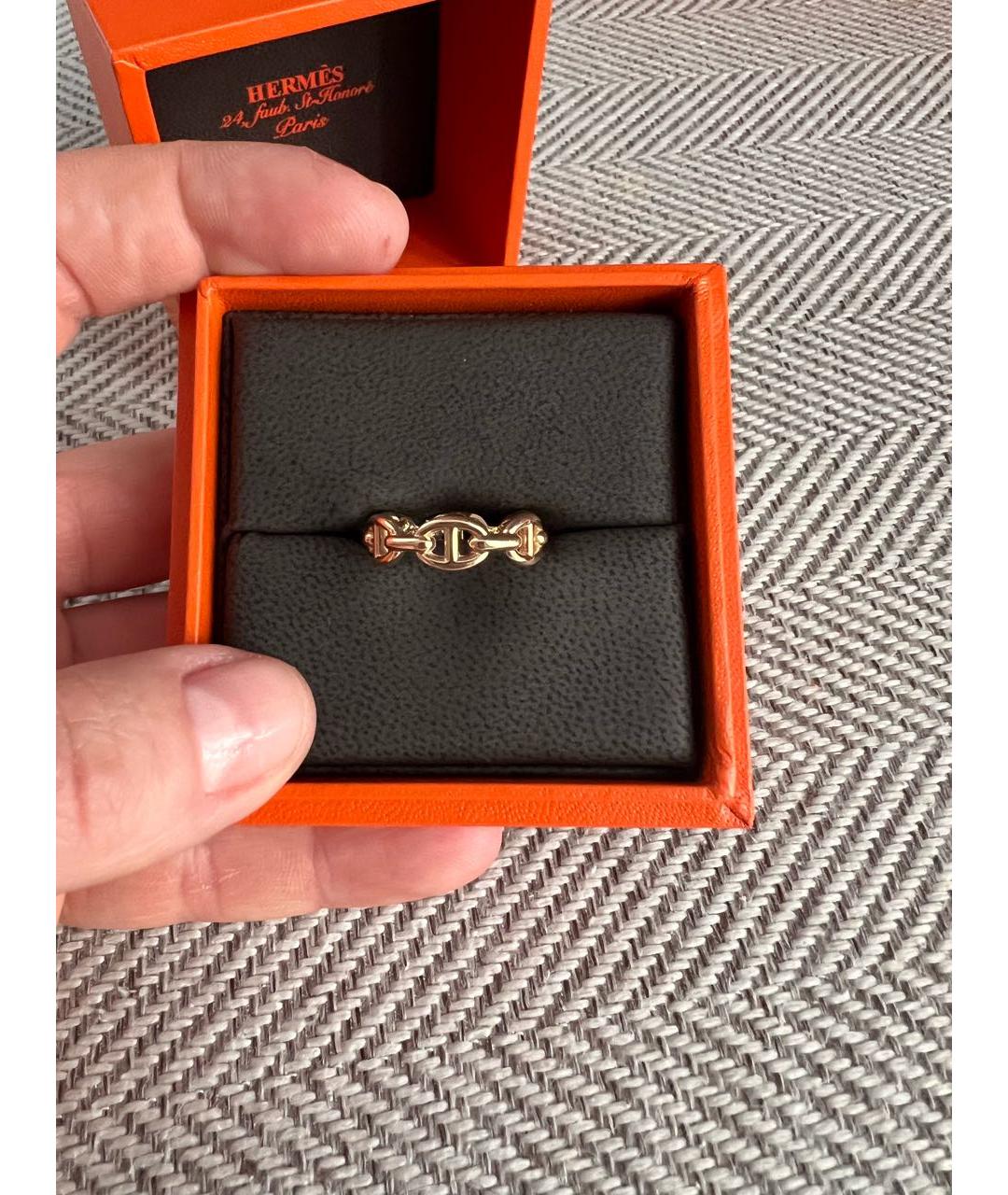HERMES PRE-OWNED Золотое кольцо из розового золота, фото 9