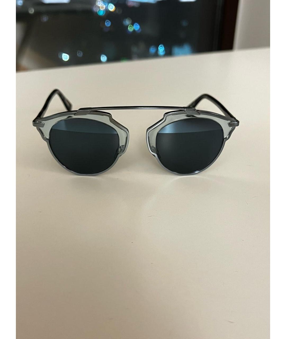CHRISTIAN DIOR PRE-OWNED Синие пластиковые солнцезащитные очки, фото 7