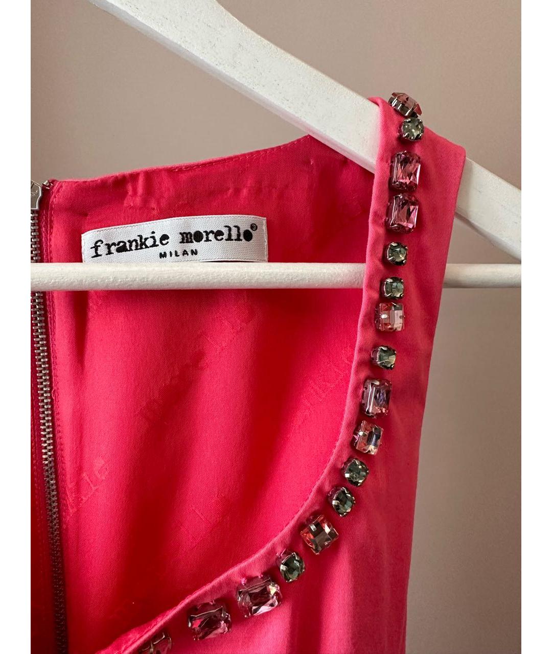 FRANKIE MORELLO Розовое хлопковое коктейльное платье, фото 3