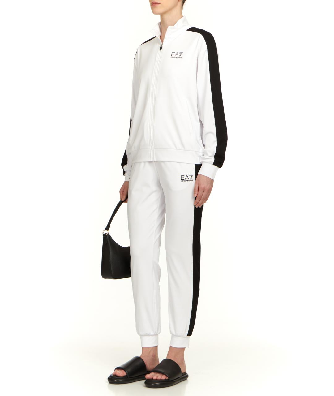 EA7 Белый полиэстеровый спортивные костюмы, фото 3