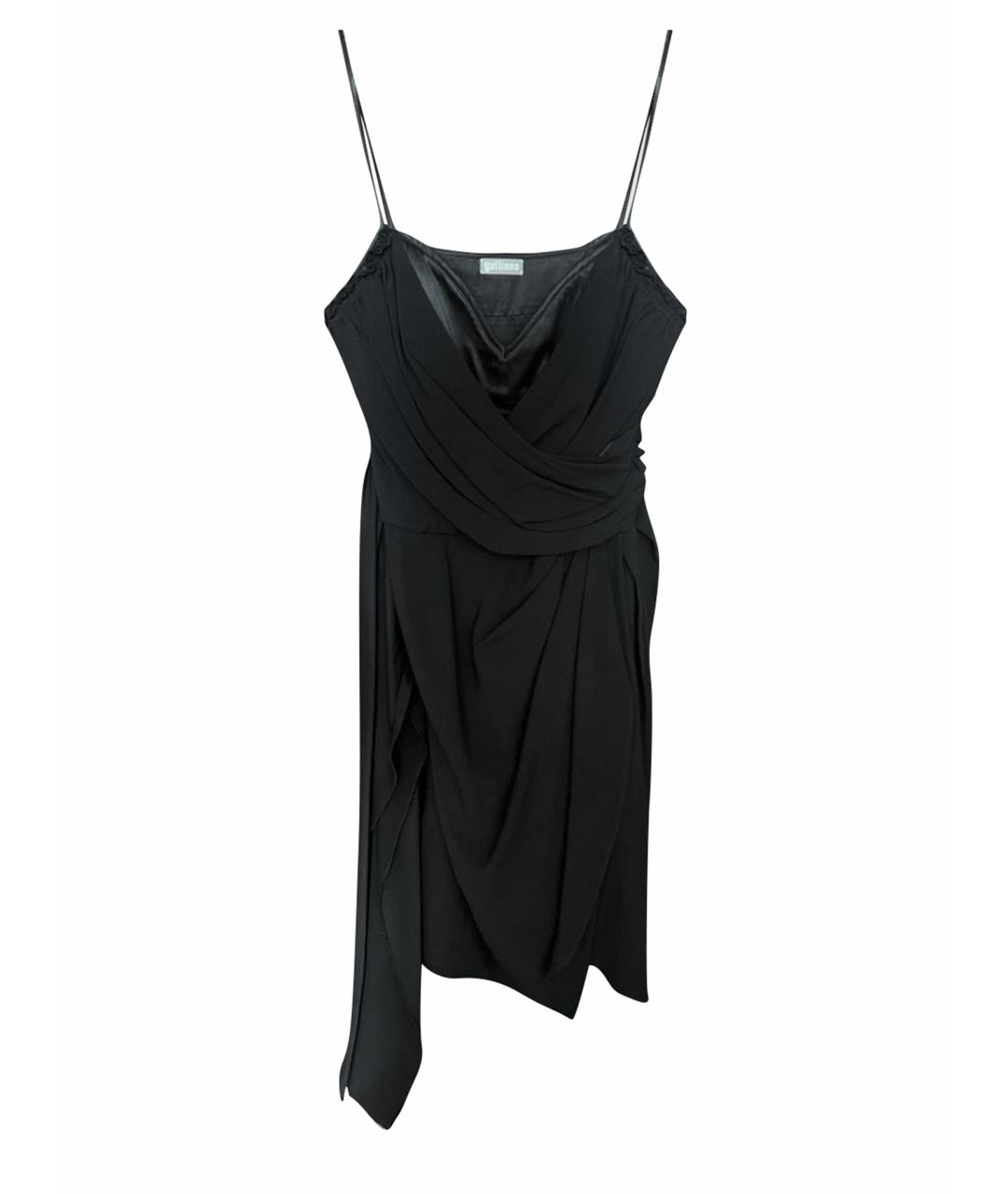 JOHN GALLIANO Черное коктейльное платье, фото 1