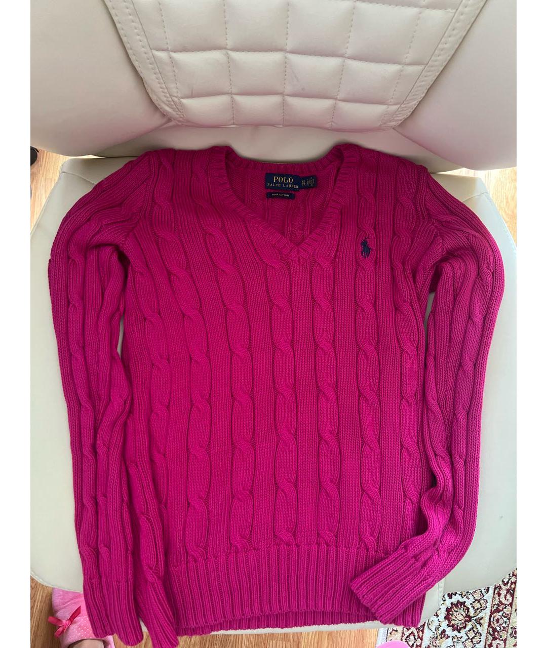 POLO RALPH LAUREN Розовый джемпер / свитер, фото 5