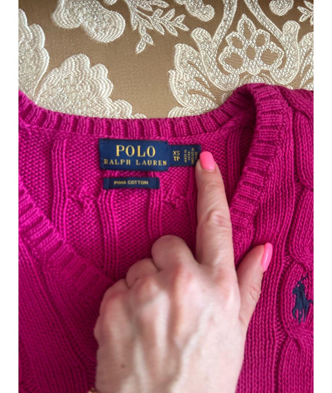 POLO RALPH LAUREN Розовый джемпер / свитер, фото 3