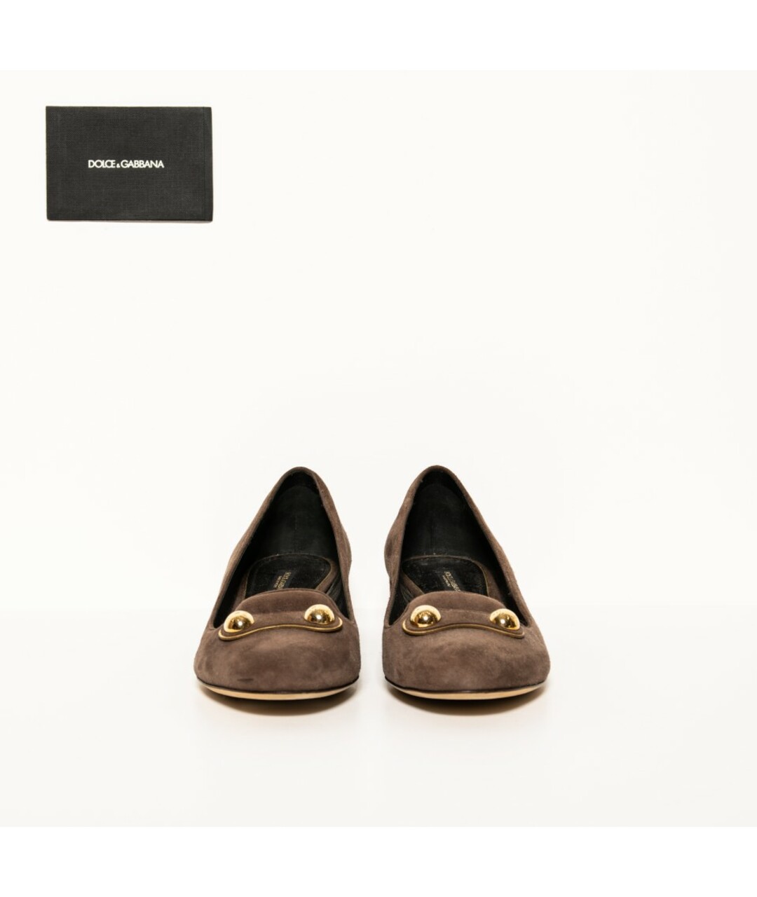DOLCE&GABBANA Коричневые замшевые туфли, фото 2