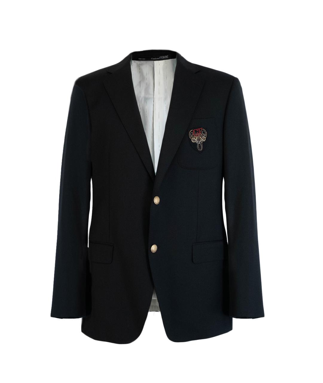 GIANFRANCO FERRE Черный шерстяной пиджак, фото 6