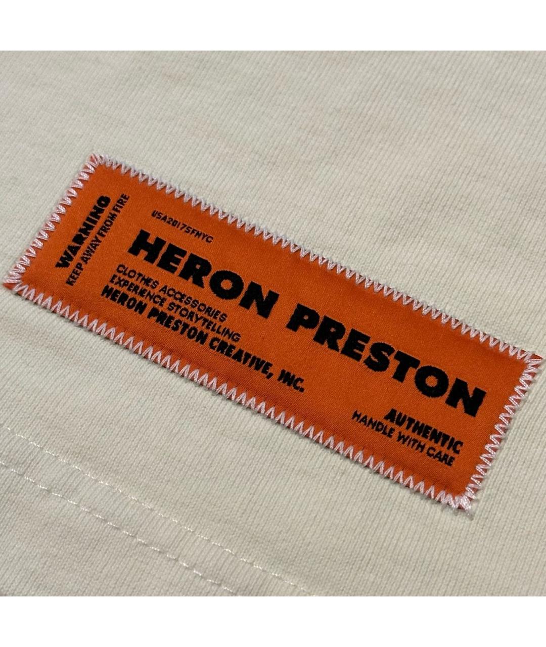 HERON PRESTON Белая хлопко-полиэстеровая футболка, фото 5