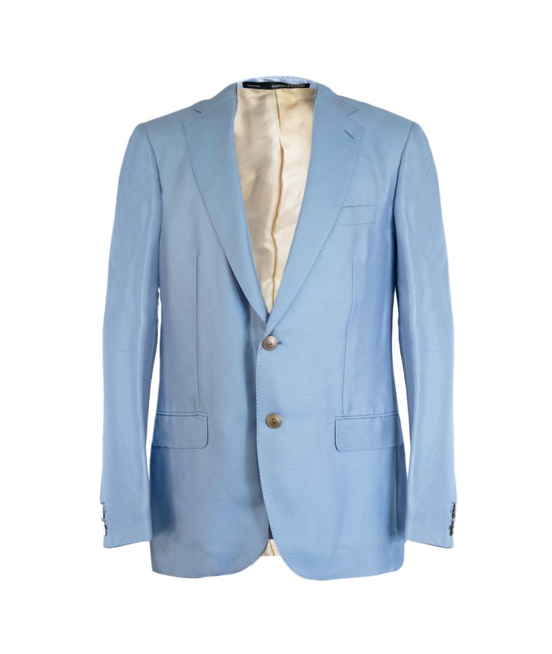GIANFRANCO FERRE Голубой вискозный пиджак, фото 6