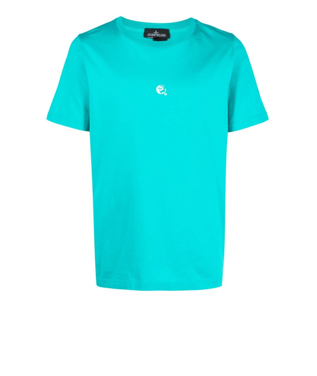 STONE ISLAND SHADOW PROJECT Голубая хлопковая футболка, фото 1
