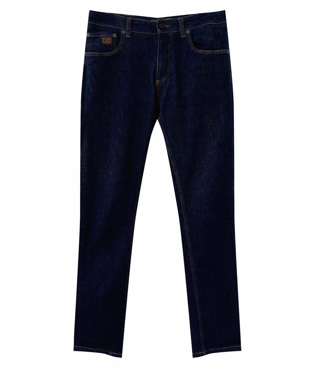 SALVATORE FERRAGAMO Темно-синие джинсы скинни, фото 1