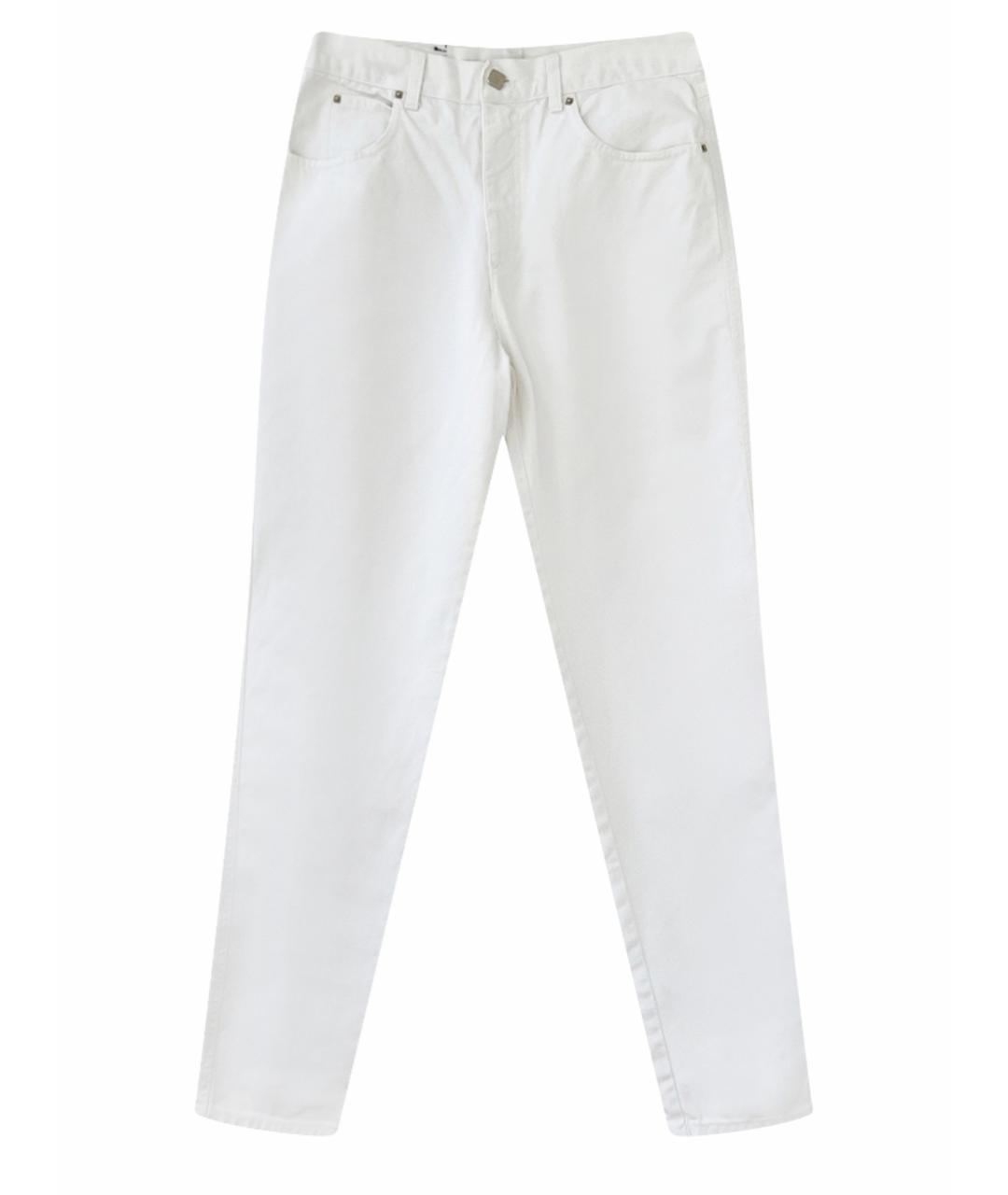 FENDI Белые хлопковые джинсы, фото 1