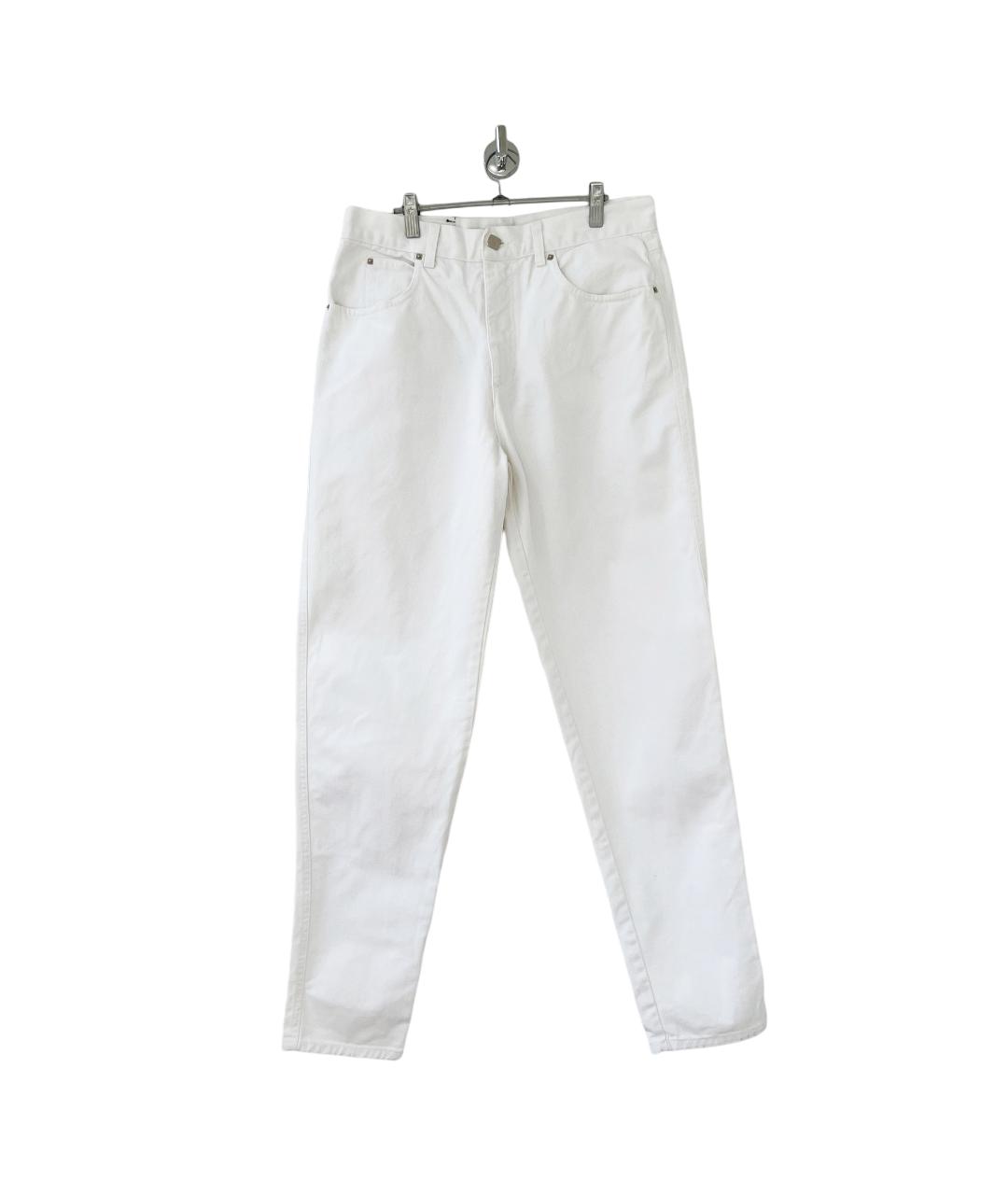 FENDI Белые хлопковые джинсы, фото 6