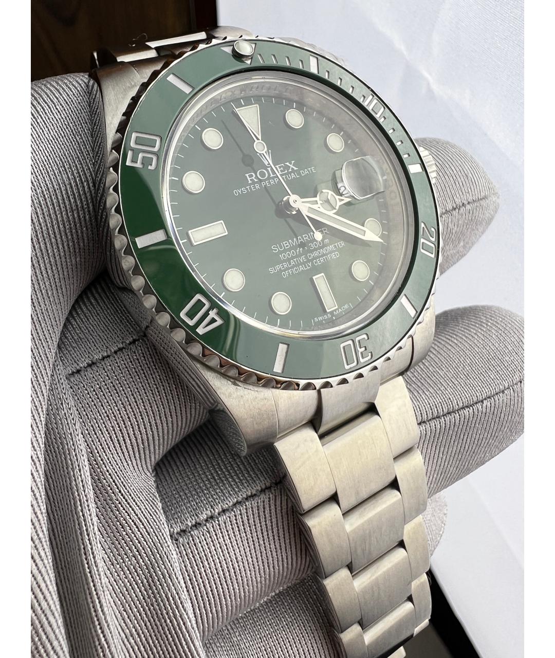 ROLEX Зеленые часы, фото 2