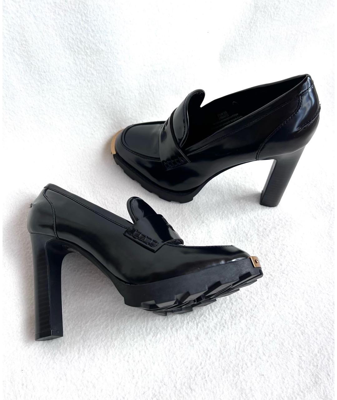 KARL LAGERFELD Черные туфли из искусственной кожи, фото 5