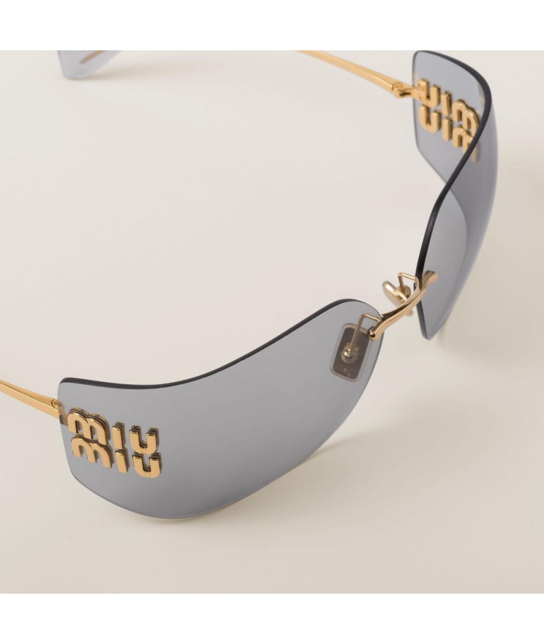 MIU MIU Голубые солнцезащитные очки, фото 3