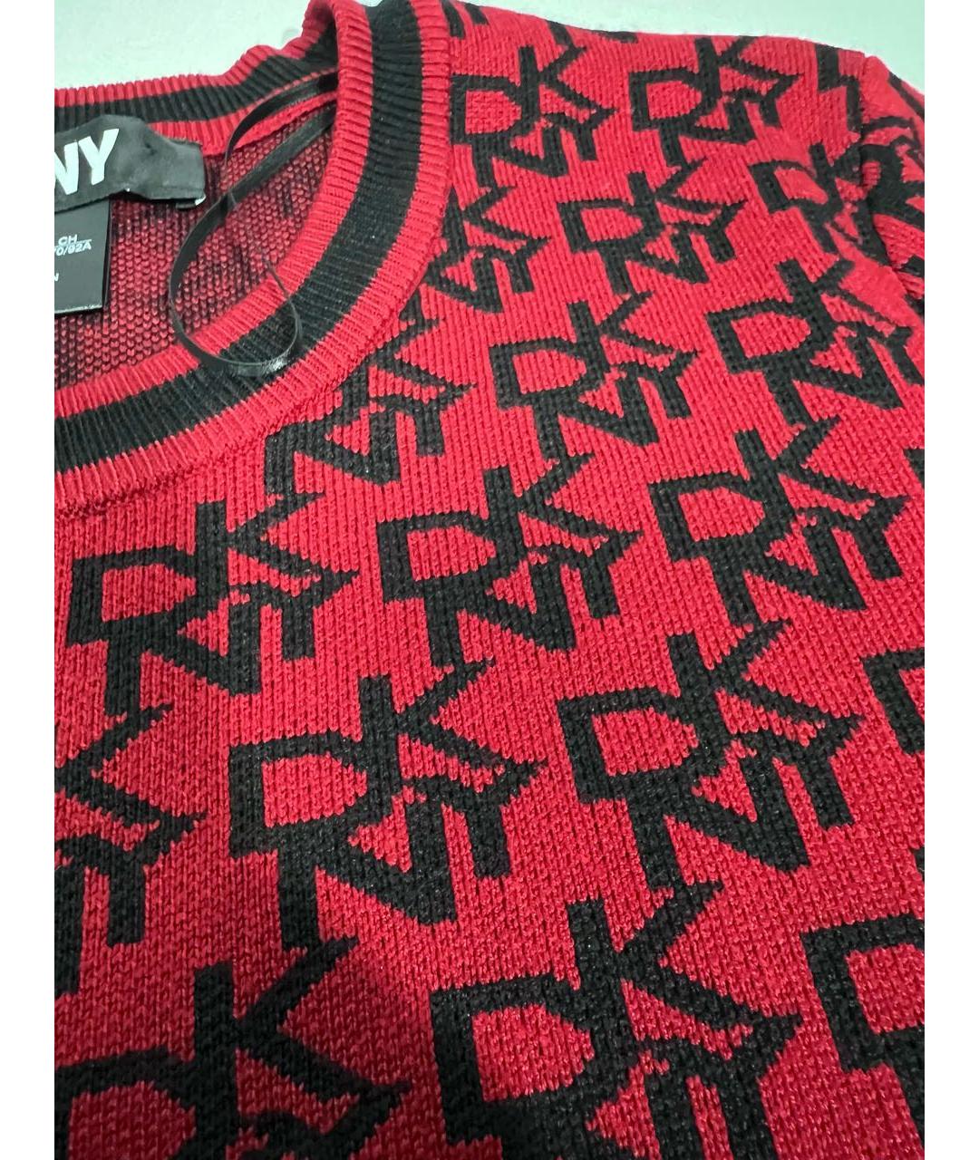 DKNY Бордовое повседневное платье, фото 4